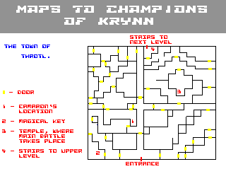 Champions of Krynn - Map 1
