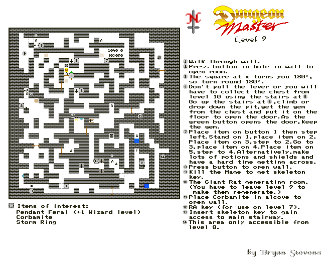 Dungeon Master - Map 9