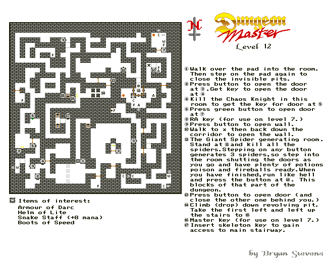 Dungeon Master - Map 12
