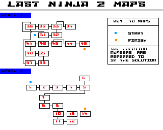 Last Ninja 2, The - Map 3 & 4